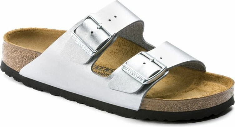 Papuqe flip-flop për femra Birkenstock, gri/argjendtë
