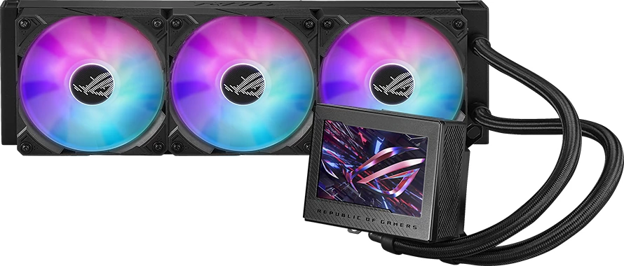 Ftohës lëngshëm CPU ASUS ROG Ryujin III 360 ARGB Extreme, radiator 360mm, LCD 3.5\", 3x120mm, i zi