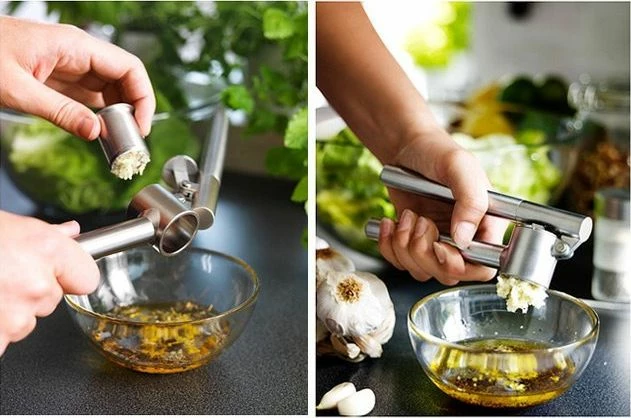 Shtypëse hudhre KingHoff KH-1461 inox 15.5 cm, argjendtë