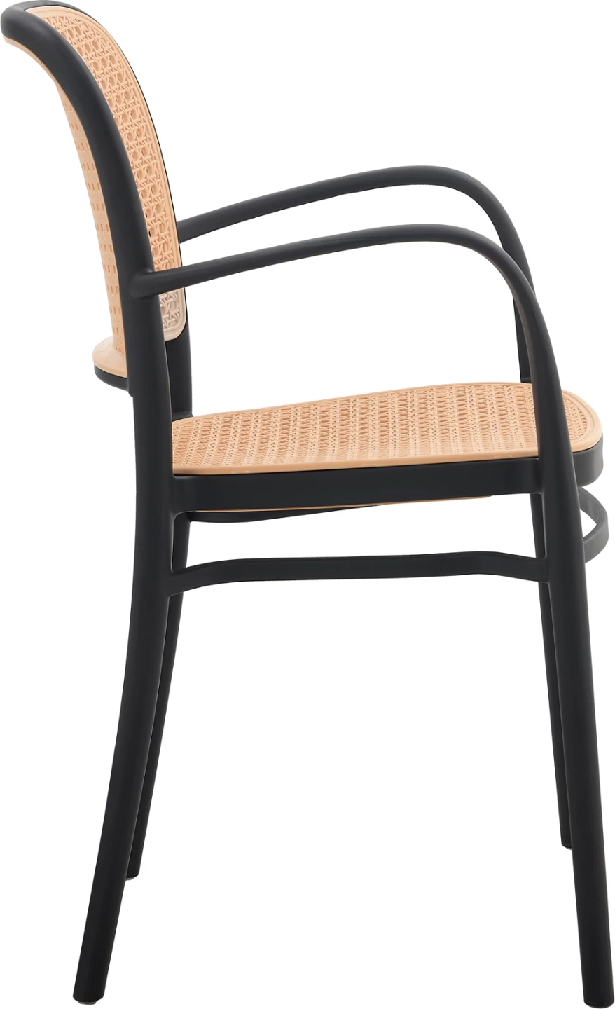Karrige polipropileni FLOW FH5938.02, ngjyrë zezë dhe bezhë, 56x52.5x85.5 cm 8