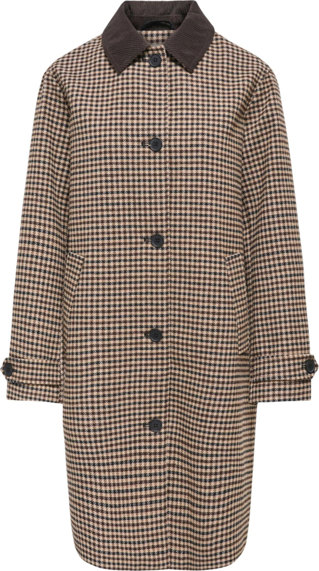 Pallto për femra Jacqueline de Yong JDYVALERIE Check Coat OTW 15376712, kafe [Madhësia: L]
