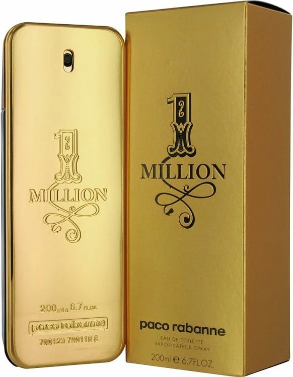 Parfum për meshkuj Paco Rabanne 1 Million EDT 200 ml, ar