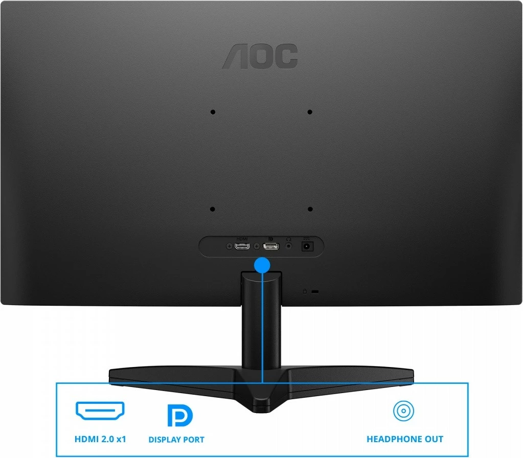 Monitor AOC Q24B36X 23.8" QHD 144Hz IPS HDR Adaptive Sync HDMI DP i zi, me kabllo HDMI 1.5 m