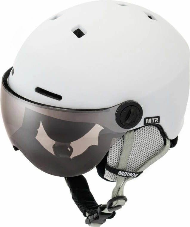 Helmetë skijimi Meteor për të gjithë, e bardhë