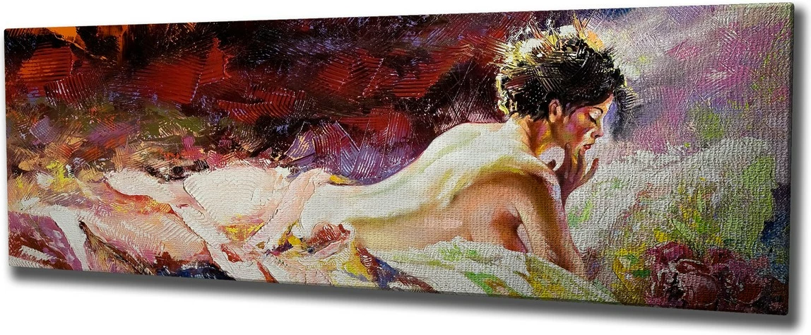 Pikturë dekorative në kanavacë, shumëngjyrëshe, PC211, 30x80cm