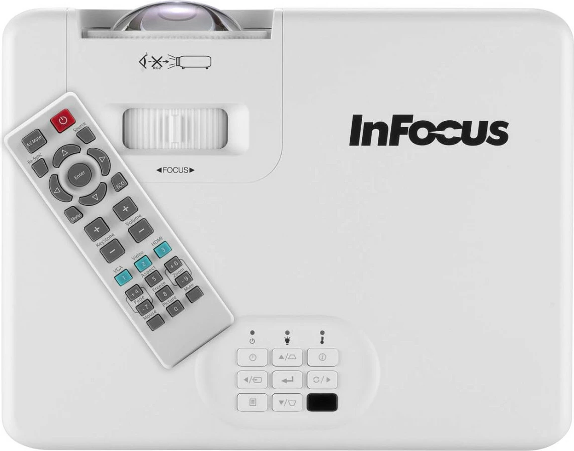 Projektor InFocus Nemesis IN1028ST, 2x HDMI 2.0, LAN, altoparlant i integruar, i bardhë