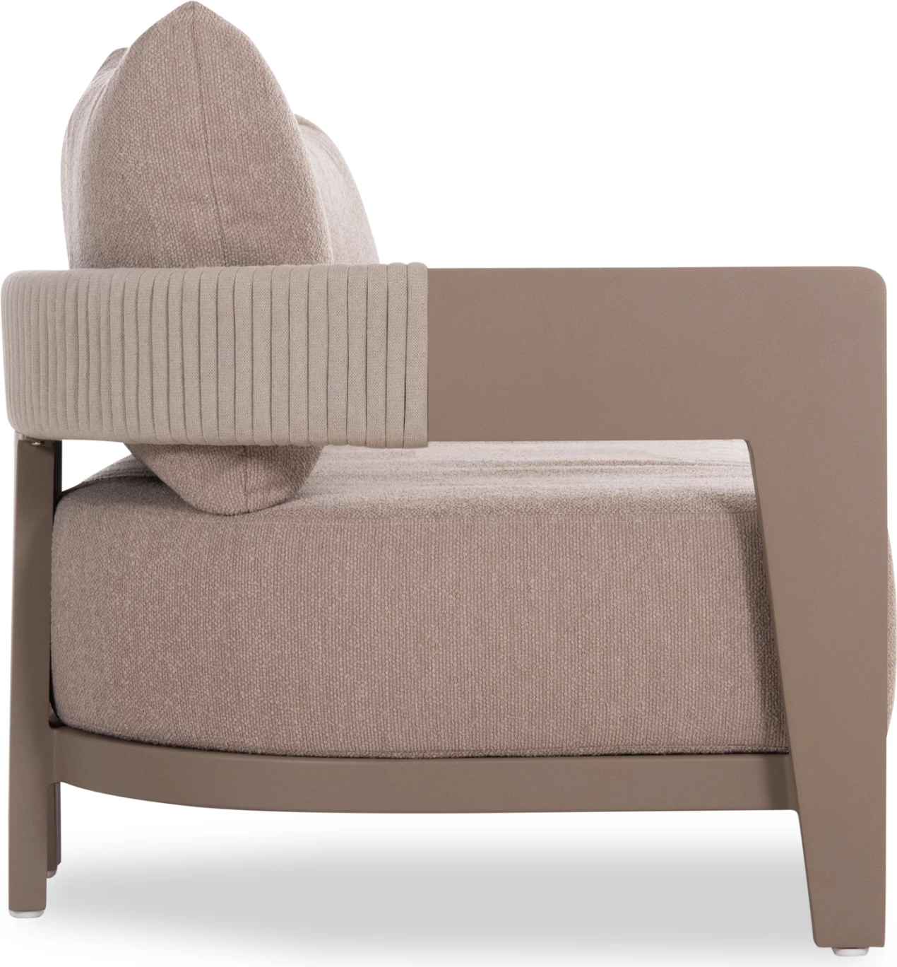 Sofa 3-vendëshe për terasë Absolution CD6511.02, alumin-litar, jastëkë bezhë, 240x80x82 cm