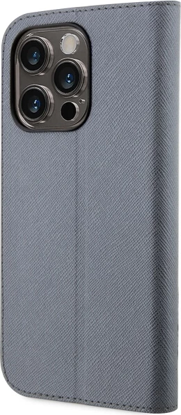 Mbështjellës Karl Lagerfeld Saffiano Karl & Choupette për iPhone 14 Pro 6.1", argjendtë