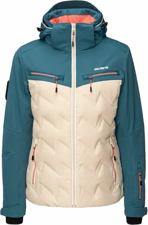 Jakne për femra Iguana, bezhë/kaltër