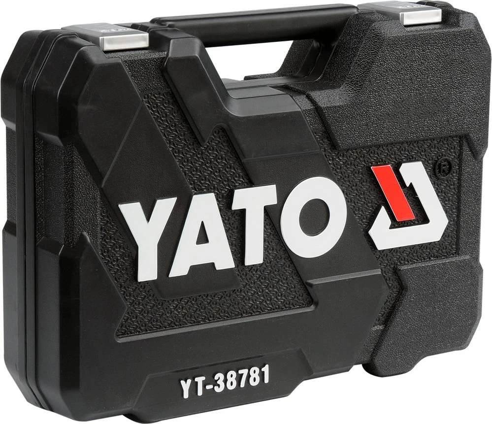 Set veglash Yato YT-38781, 77 copë, valixhe plastike