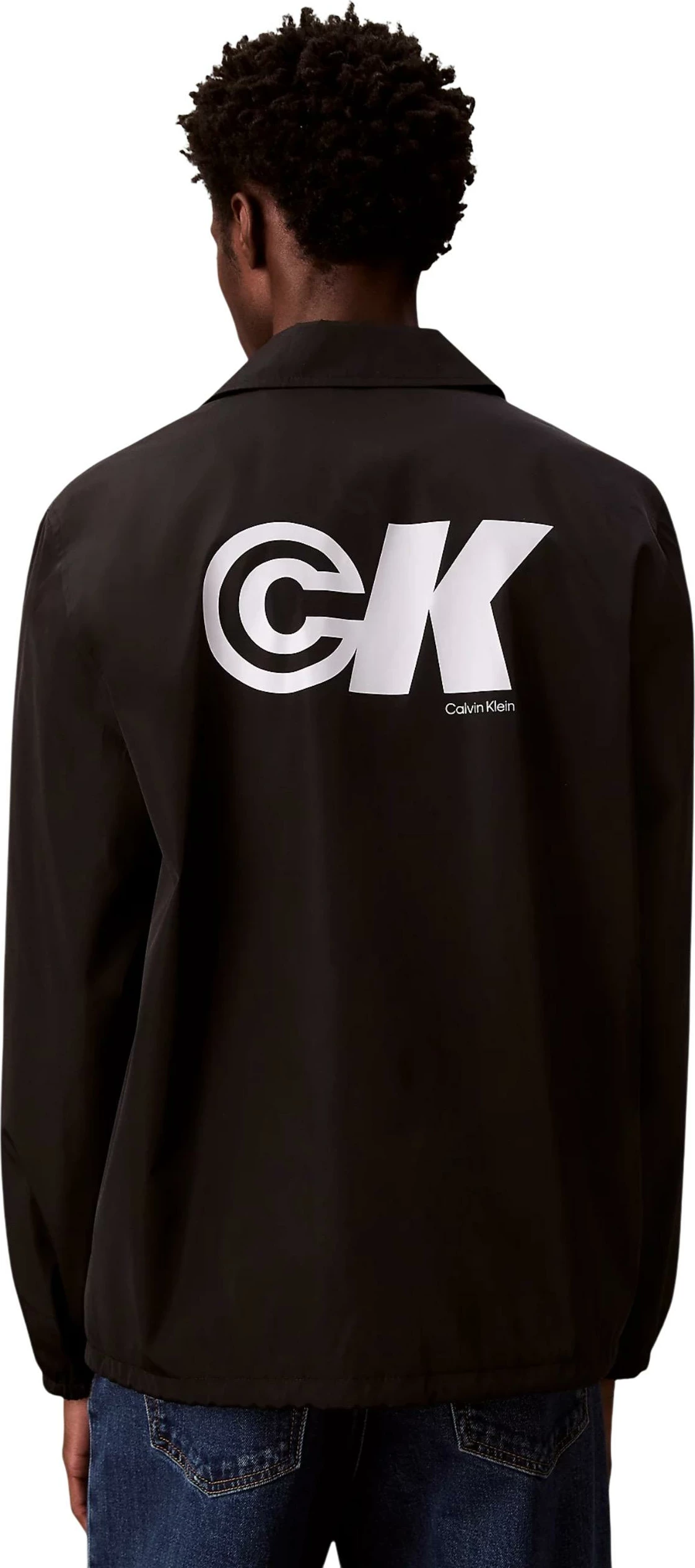 Jakne për meshkuj Calvin Klein Jeans LS NYLON CK GRAPHIC LV04RC515G, e zezë [Madhësia: XL]