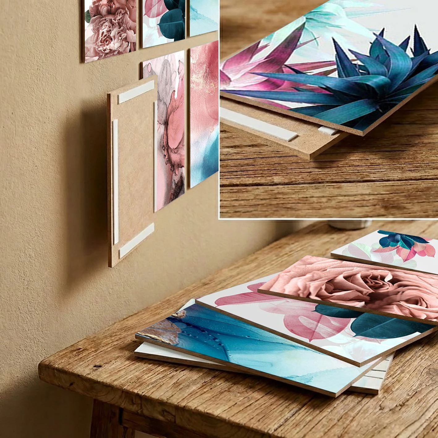 Piktura dekorative MDF (12 copë), Wallity, 12MDF11