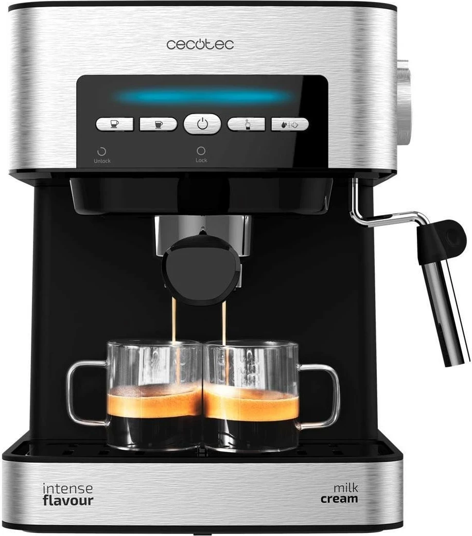 Aparat kafeje Cecotec Power Espresso 20 Matic, automatik, 20 bar, argjendtë