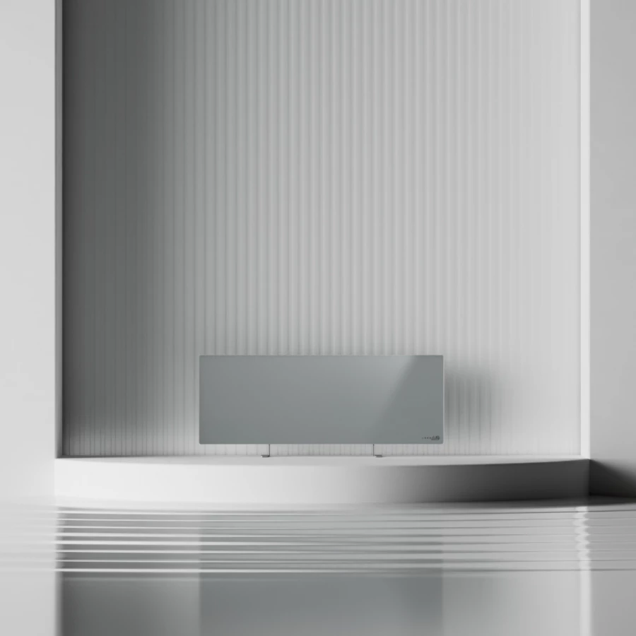 Ngrohës smart AENO Premium Eco AGH0005S 700W, xham i temperuar, infrared+konveksion, Gri