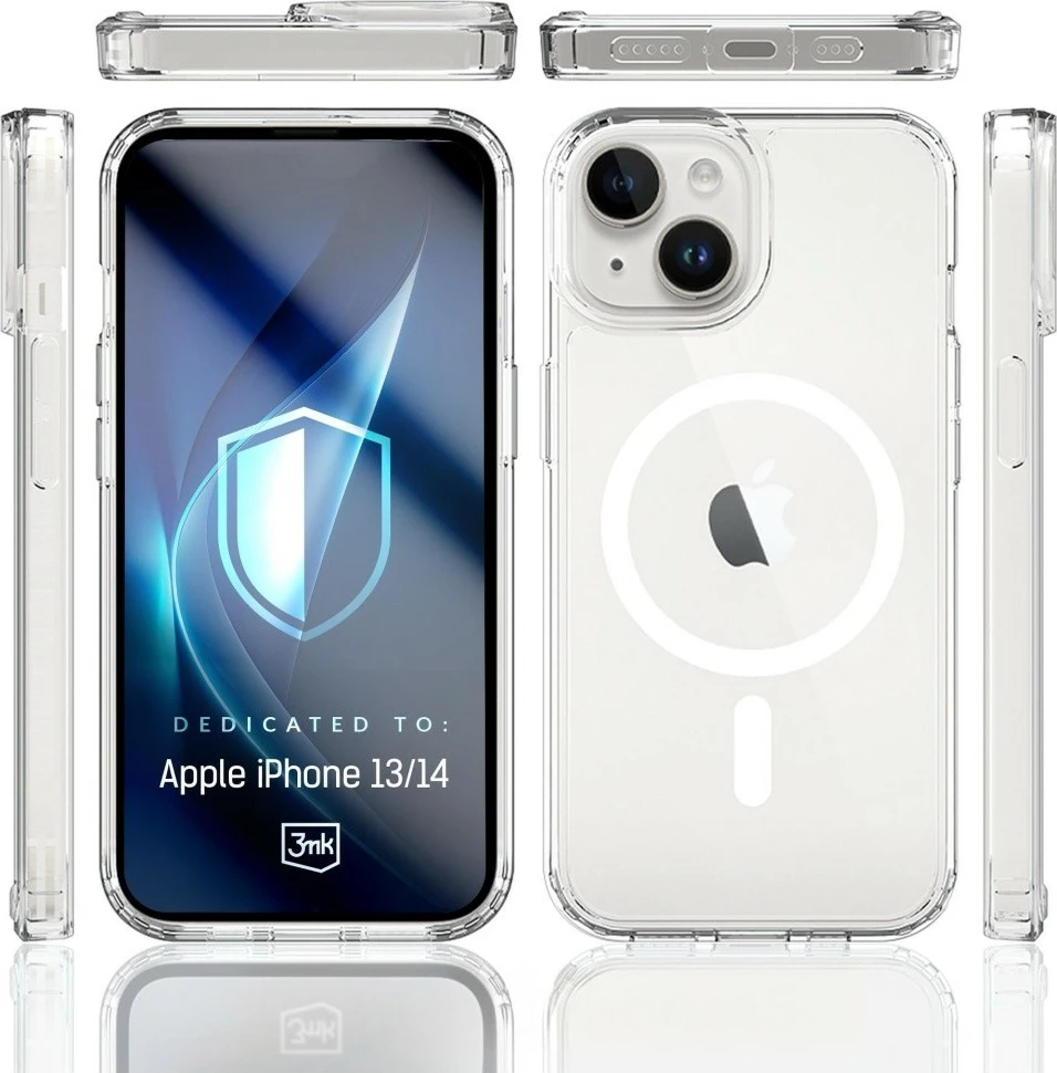 Mbështjellës 3MK Armor MagCase për Samsung S25 Ultra, MagSafe, Transparent