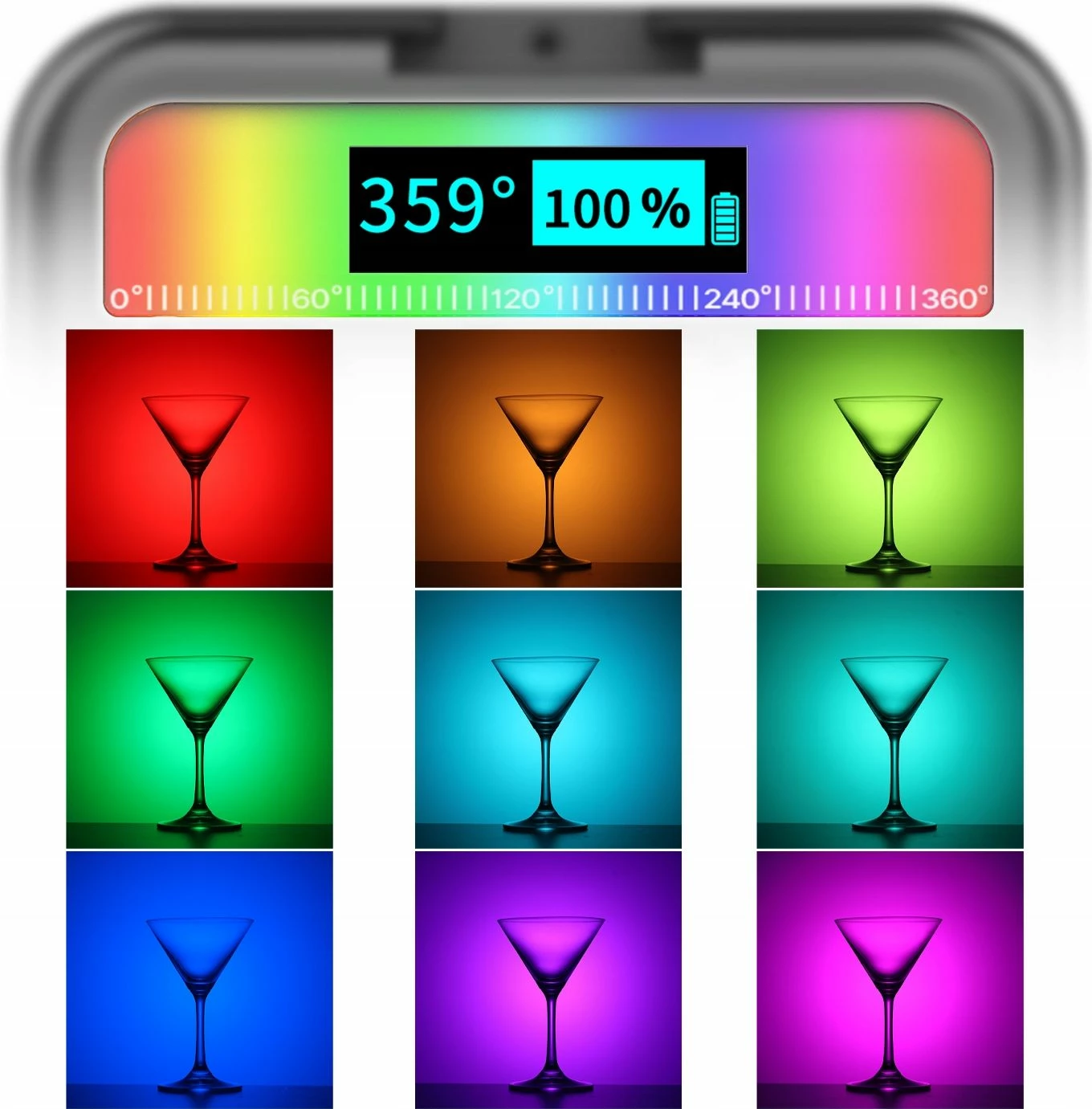 Panel dritë LED RGB Ulanzi VL49 RGB, 2500-9000K, 2000mAh