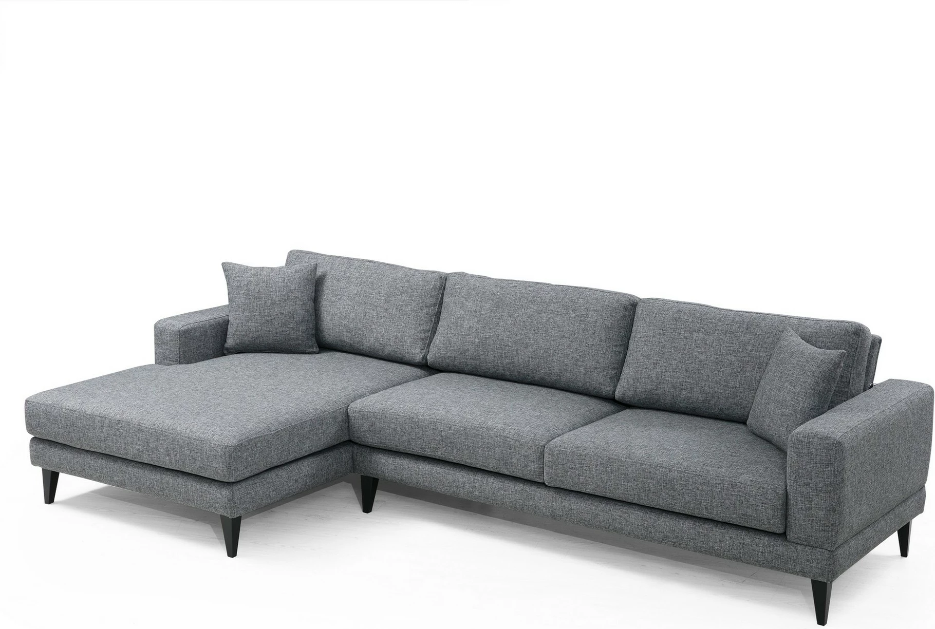 Kënd-sofë krevati Atelier del Sofa, kënd nordik majtas (Chl+3R), ngjyrë gri e errët