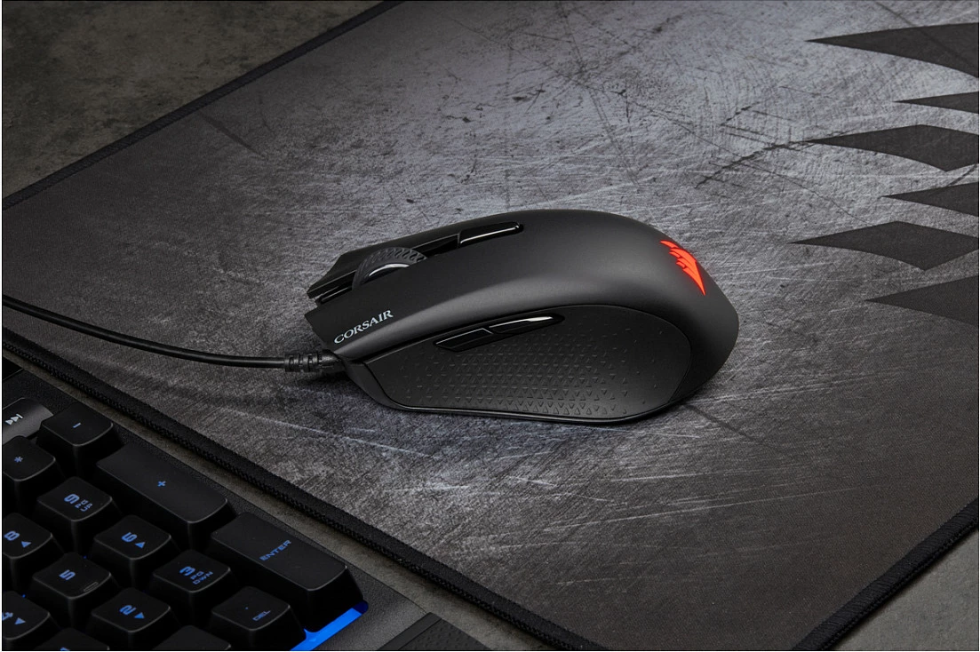 Maus Corsair Harpoon RGB PRO, optik, 12000 DPI, me kabllo, e zezë