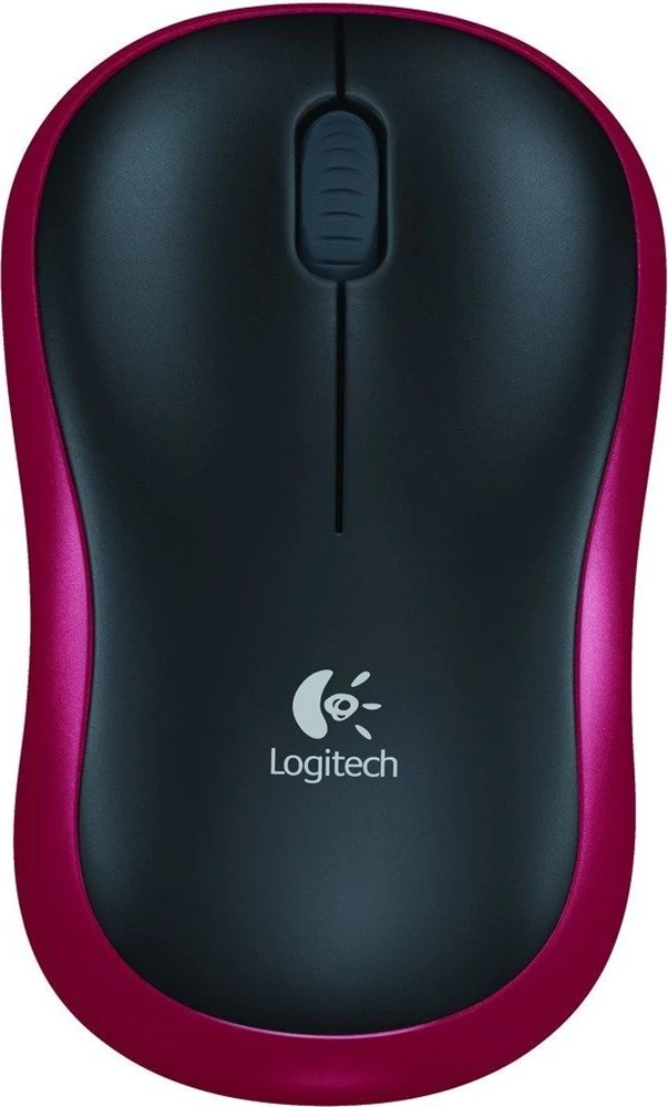 Maus Logitech M185, wireless, i zi/kuq