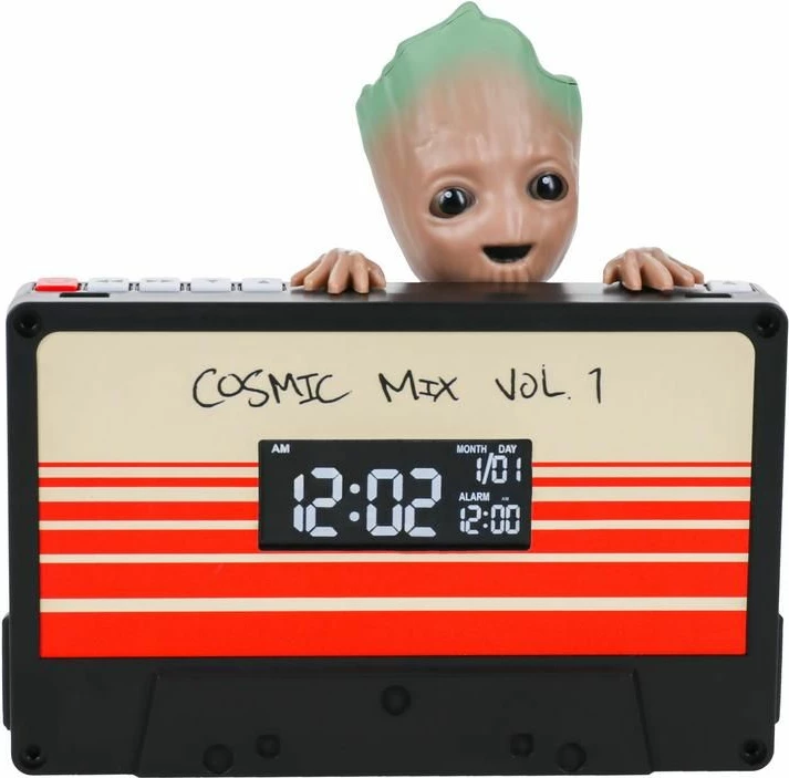 Orë alarmi digjitale Paladone Marvel Groot 14.6 cm, me tinguj \"I am Groot\", USB