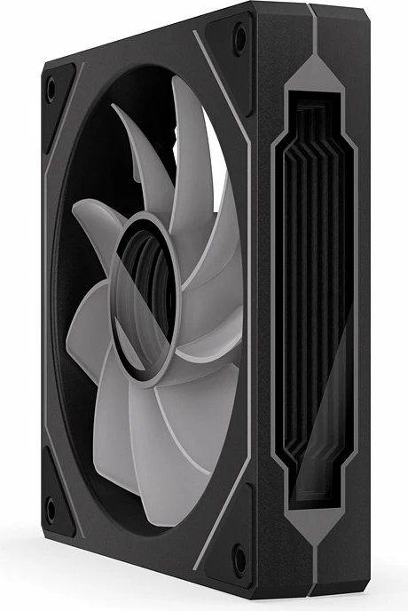 Ventilator PC Krux Corvus Reverse 120 ARGB (KRXE008) 120mm PWM 1600rpm, zi/bardhë, 1 copë