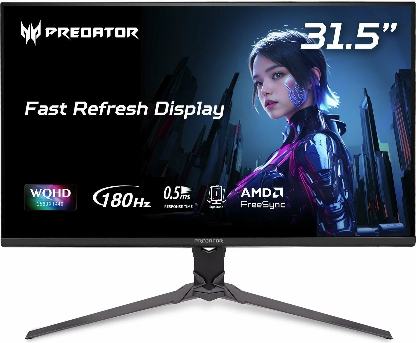 Monitor gaming Acer Predator XB323QUPbmiiprx (UM.JX3EE.P09) 31.5\" WQHD IPS 180Hz 0.5ms, i zi