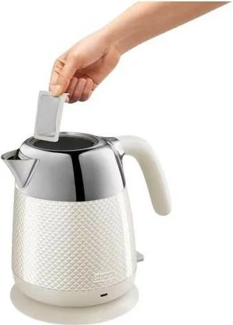 Çajnik elektrik DeLonghi Luminosa KBL2001, 1.7L, 2000W, krem