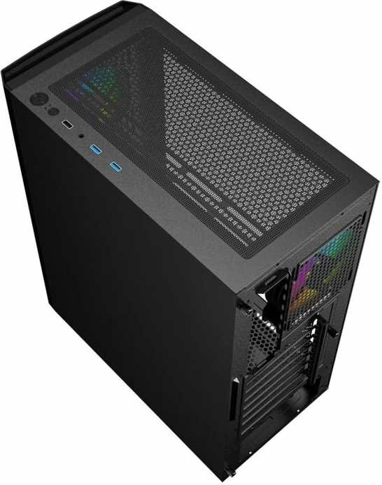 Kuti kompjuteri Gembird Fornax 400X midi-tower, e zezë