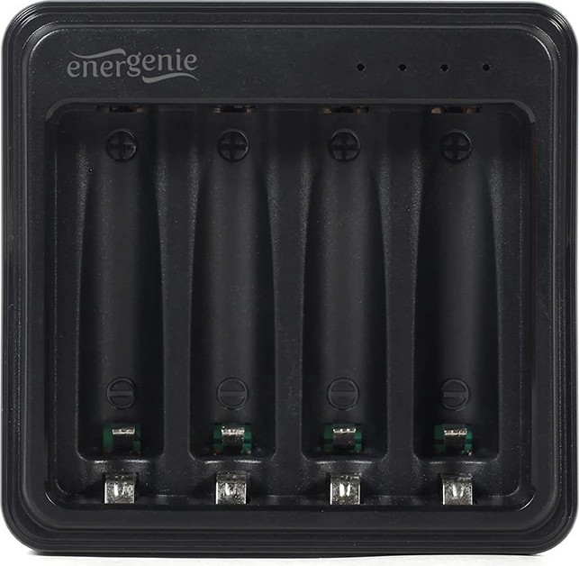 Karikues USB për bateri AA/AAA Gembird BC-USB-03, për 1-4 bateri, i zi