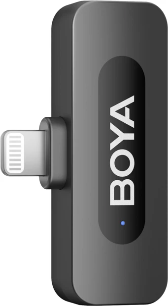 Mikrofon pa kabllo BOYA BY-V1 V2.0 2.4GHz, Lightning, 48kHz/16-bit, set (transmetues + receiver) i zi