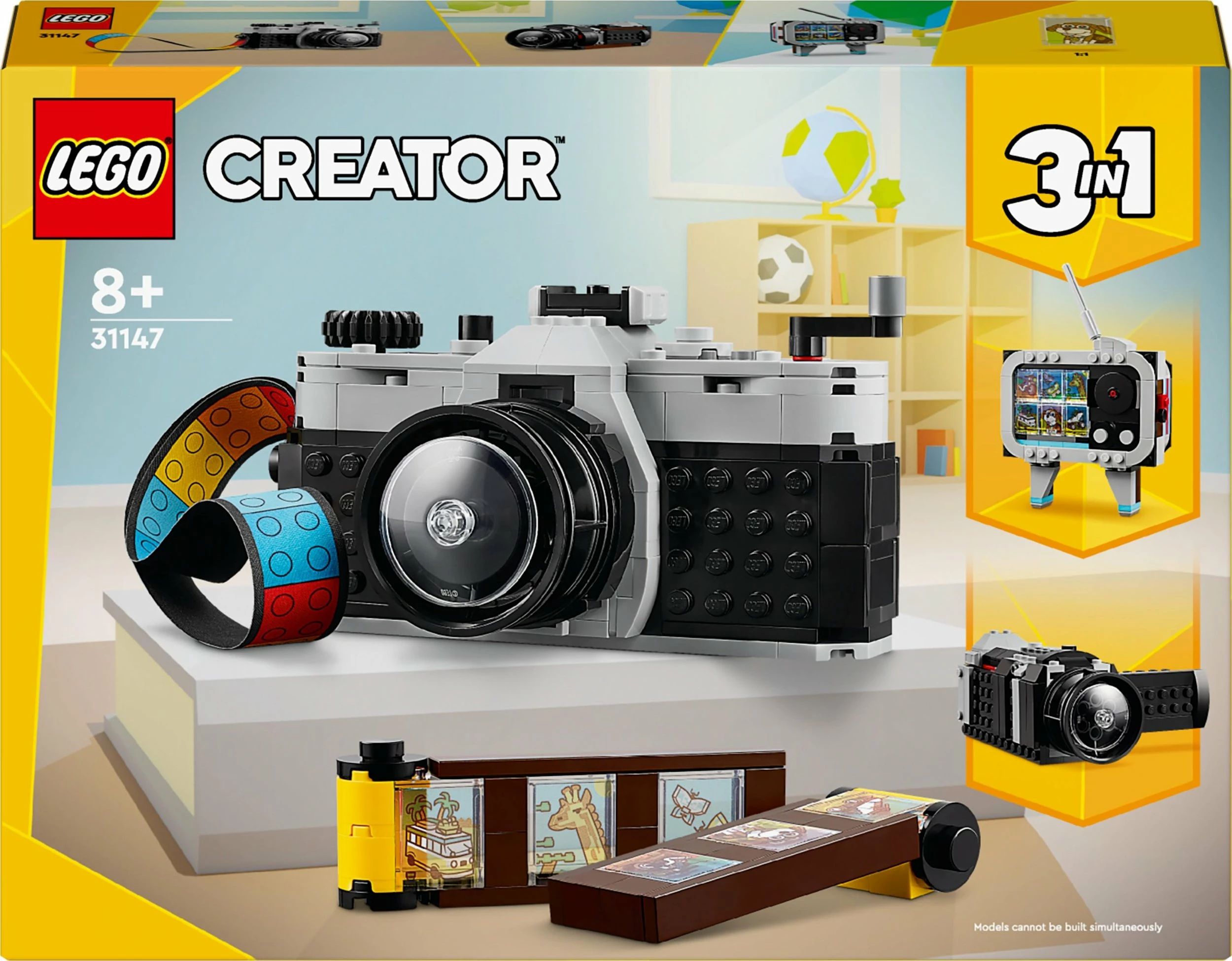 Set LEGO Creator 3-in-1 Retro Style Camera 31147, 261 copë