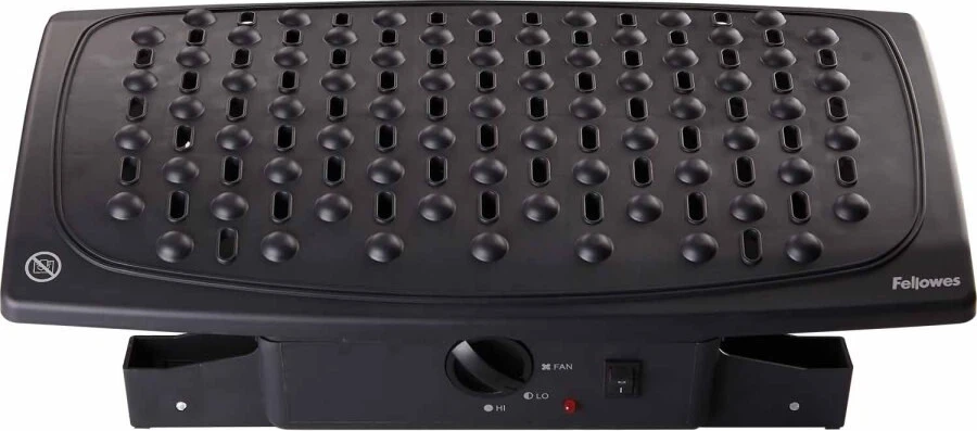 Mbështetëse këmbësh Fellowes Ergonomics professional cooling and heating, e zezë