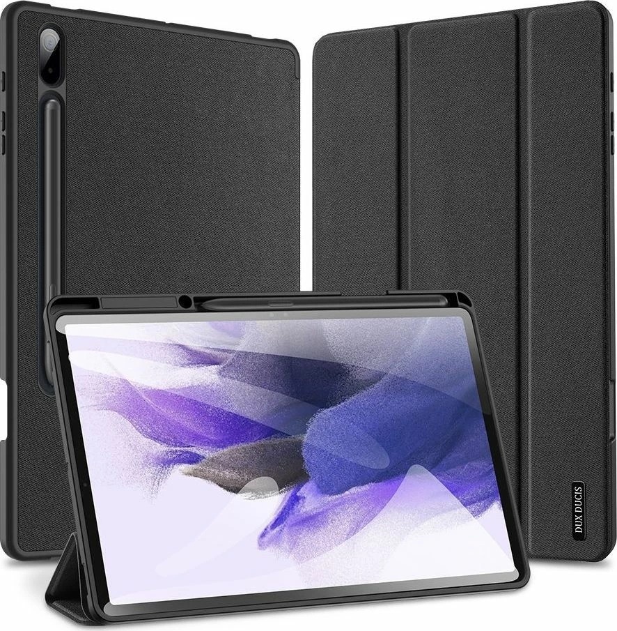 Mbështjellës tableti Dux Ducis Domo për Samsung Galaxy Tab S7 FE 5G 12.4 (T730/T736B), i zi