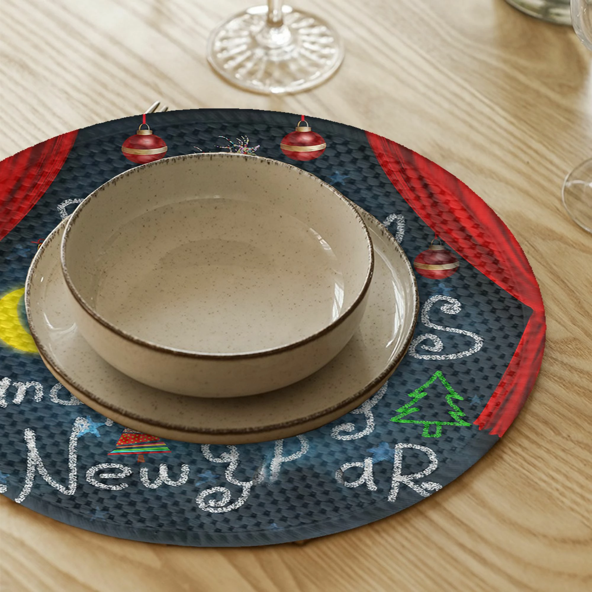 Set nënshtruesish tavoline Hermia Concept, shumëngjyrësh, 4 copë, 37cm