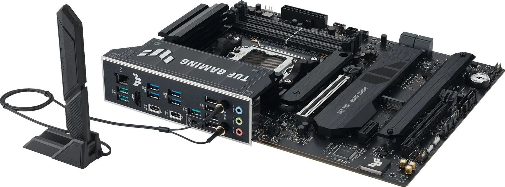 Pllakë amë ASUS TUF GAMING X870E-PLUS WIFI7, Socket AM5, ATX, Gri
