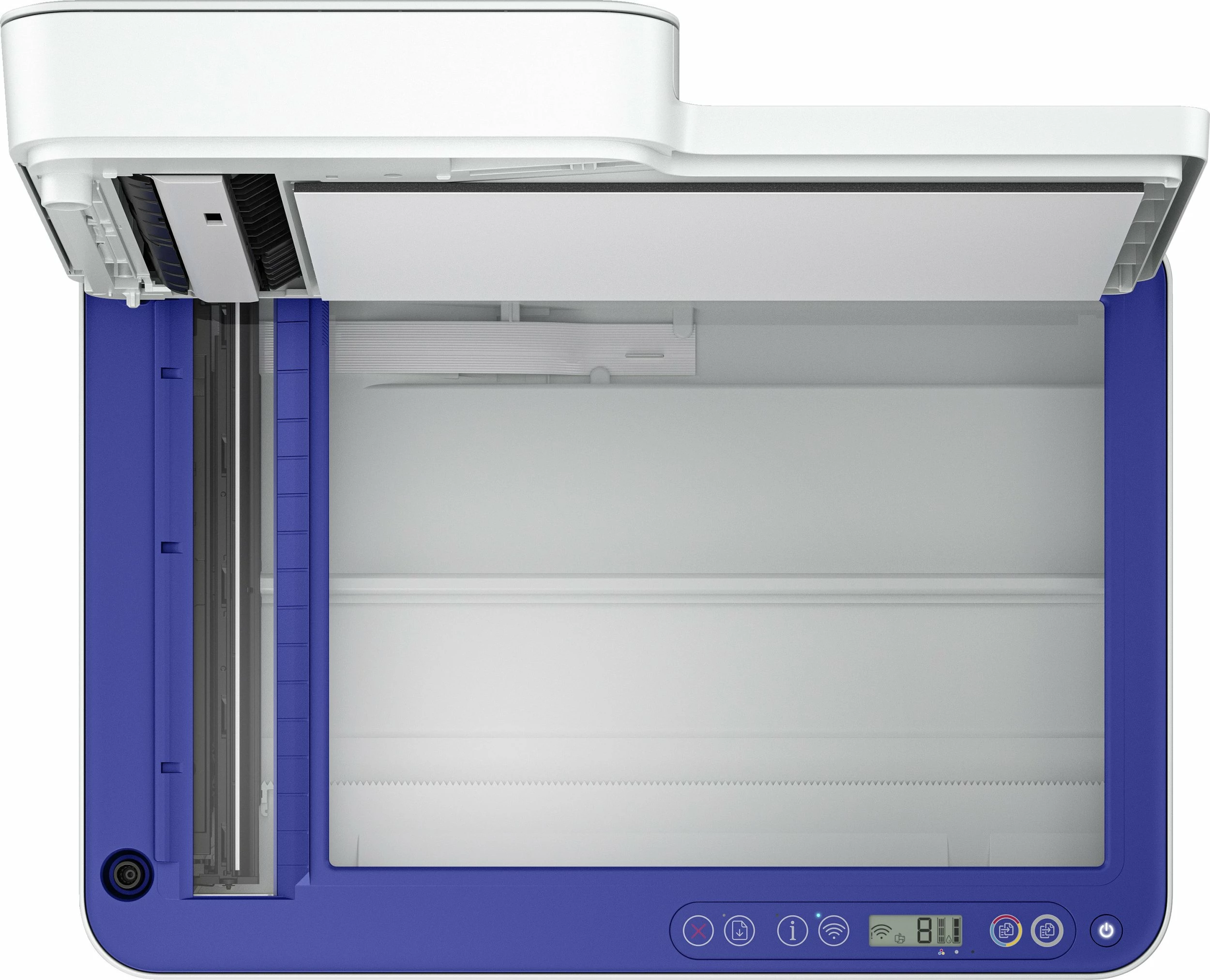 Printer multifunksional HP DeskJet 4230e 60K30B, inkjet ngjyrë, A4, Wi‑Fi, USB, ADF 35 fletë, blu