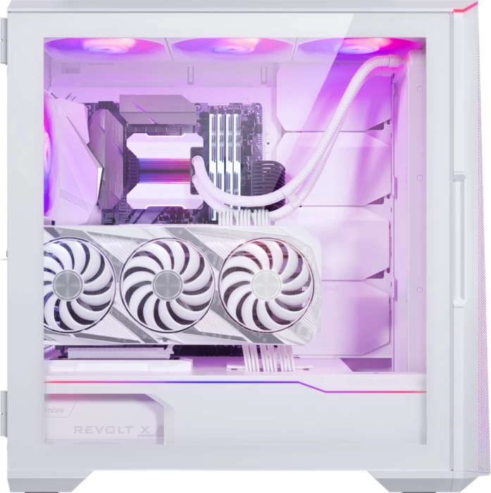 Kasë PHANTEKS Eclipse G500A D-RGB ATX, tempered glass, USB-C, 3x 140mm fan D-RGB, e bardhë