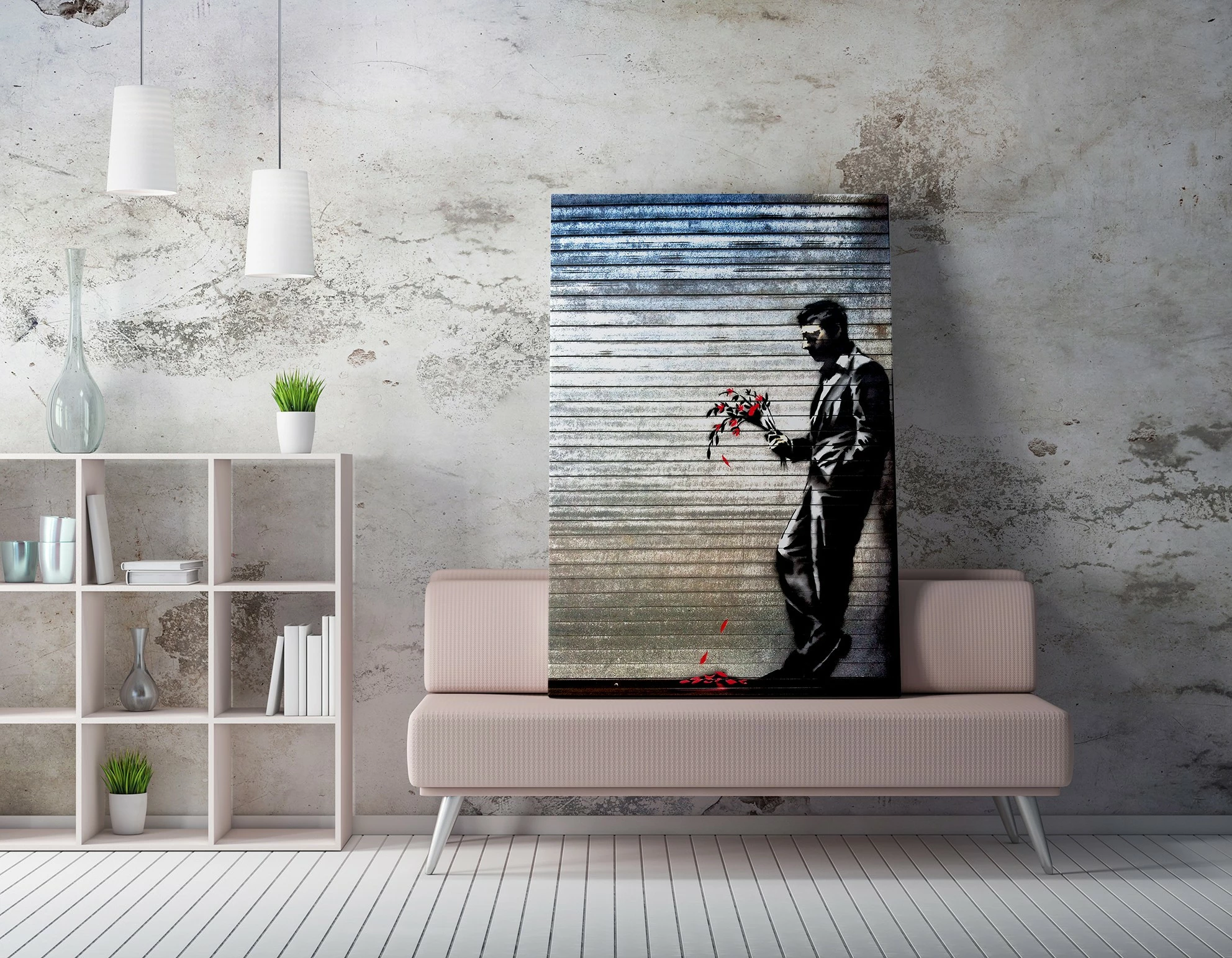Pikturë dekorative në kanavacë Wallity, WY17, shumëngjyrëshe, 70x100cm