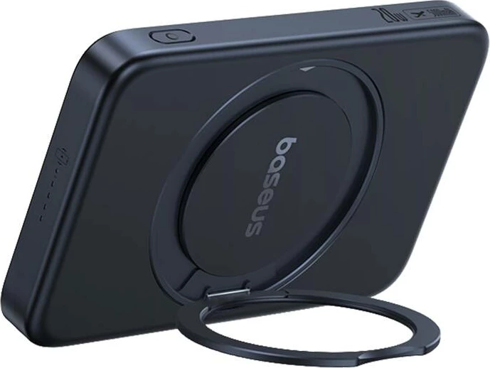 Powerbank magnetik me stand, Baseus, PicoGo Qi2 (P10076802123-00), 5000mAh, 20W, karikim wireless, i zi