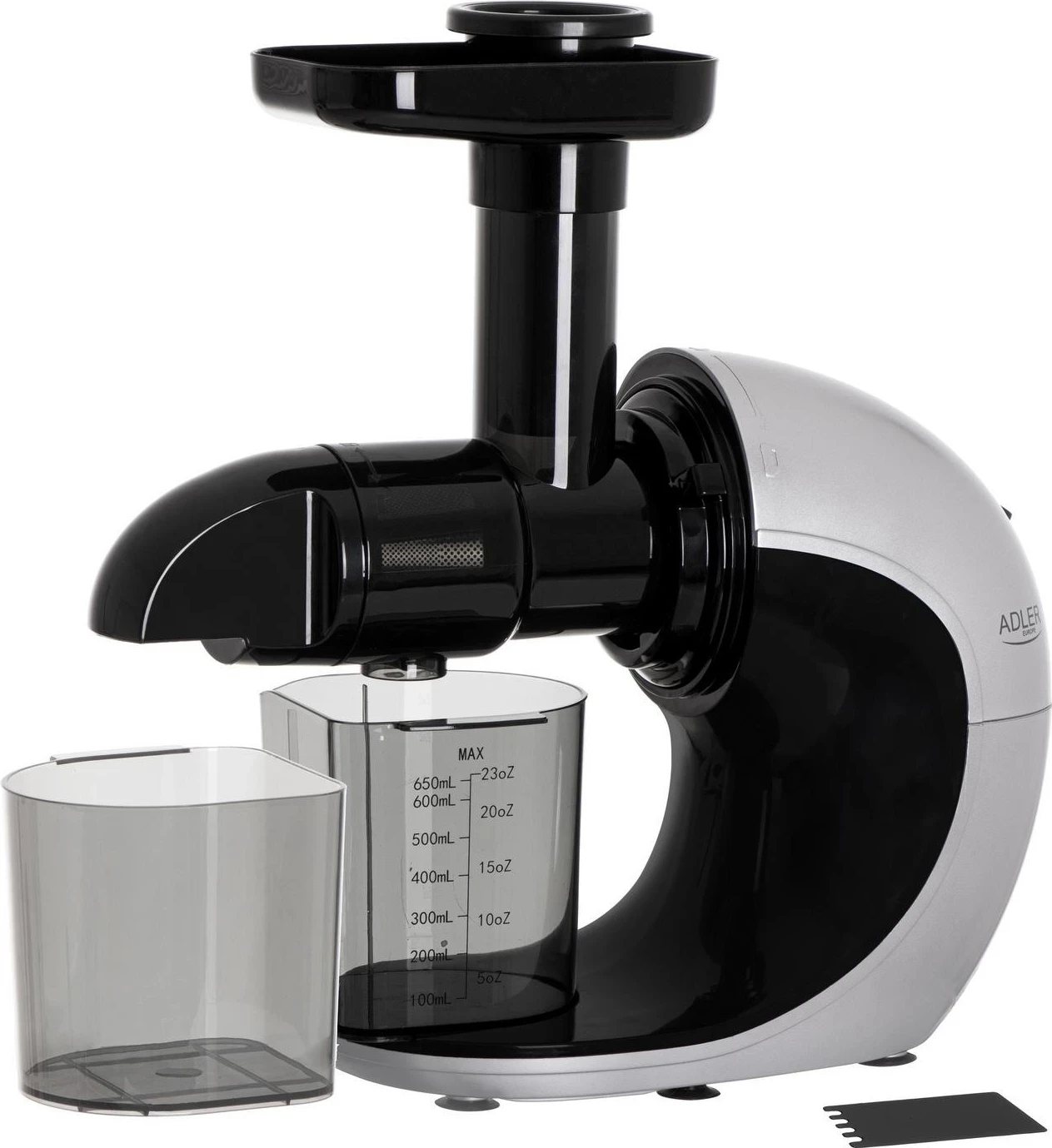 Shtypës frutash Adler AD 4130, zi-argjendtë