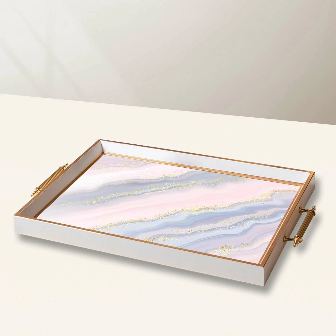 Tabaka xhami Aberto Design, shumëngjyrëshe, TPB10024, 50x29x3.5cm