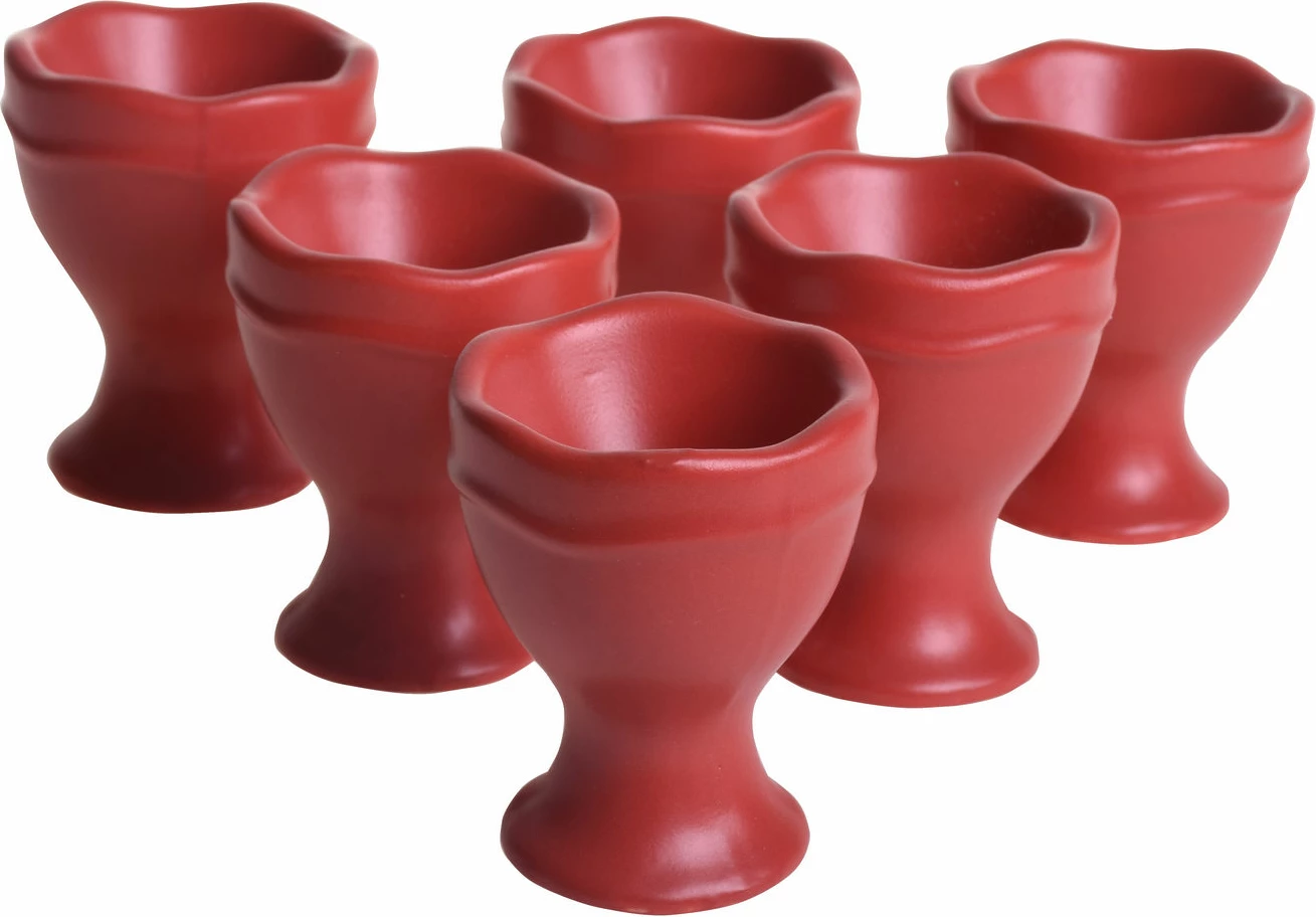 Set gotash për vezë (6 copë), Hermia Concept, ngjyrë e kuqe tjegulle, ST005106F975A0000000AV0700