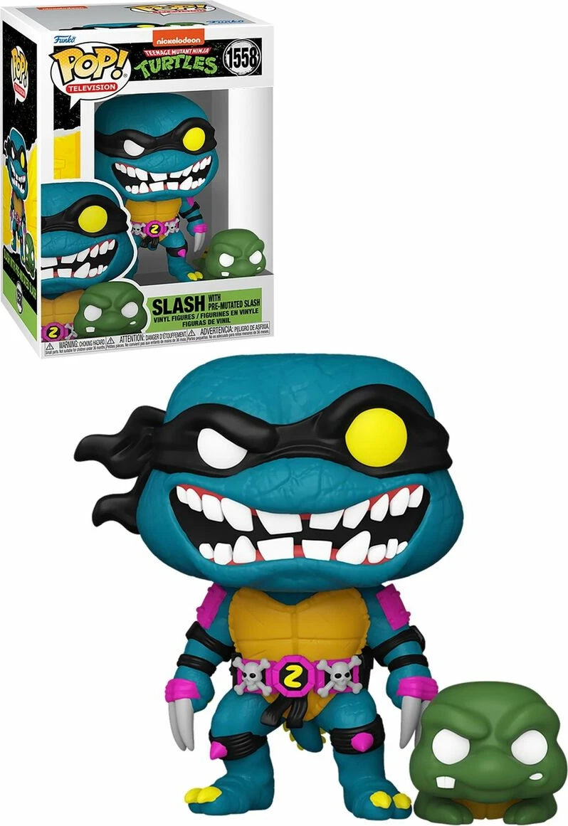 Figurinë koleksionuese Funko Pop! Funko Teenage Mutant Ninja Turtles Slash & Pre-Mutated Slash 2-pack