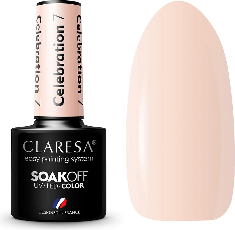 Llak për thonj Claresa Celebration Hybrid për femra, 7.5g