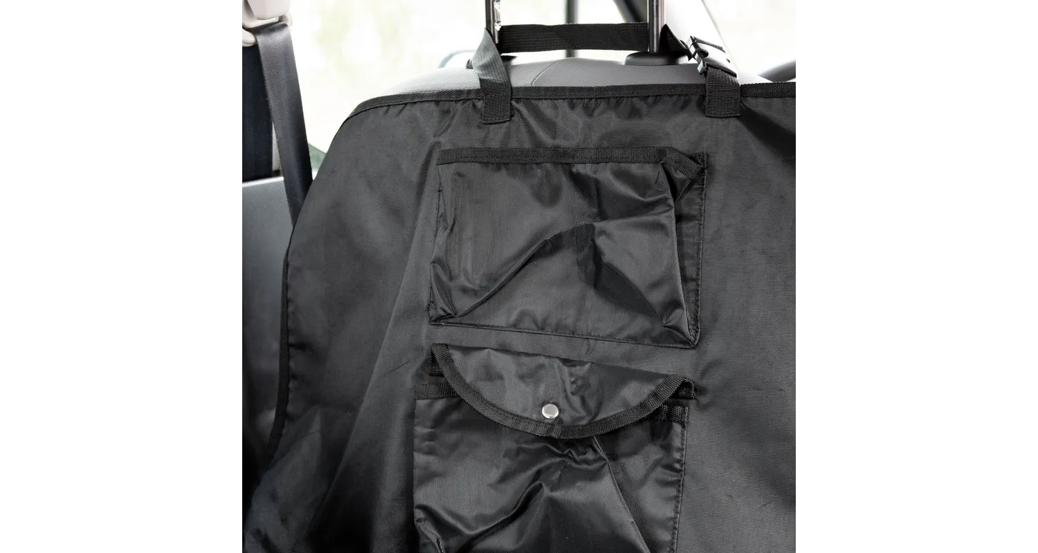 Mbulesë për makinë Flamingo, për qen, e zezë