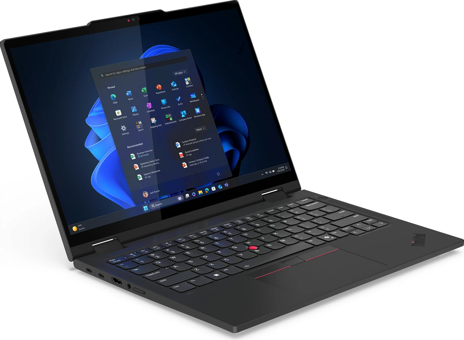 Laptop Lenovo ThinkPad T14s 2-in-1 G1 21R3, Core Ultra 7 255U, 32GB RAM, 1TB SSD, 14" Touch, LTE 5G, Windows 11 Pro, i zi