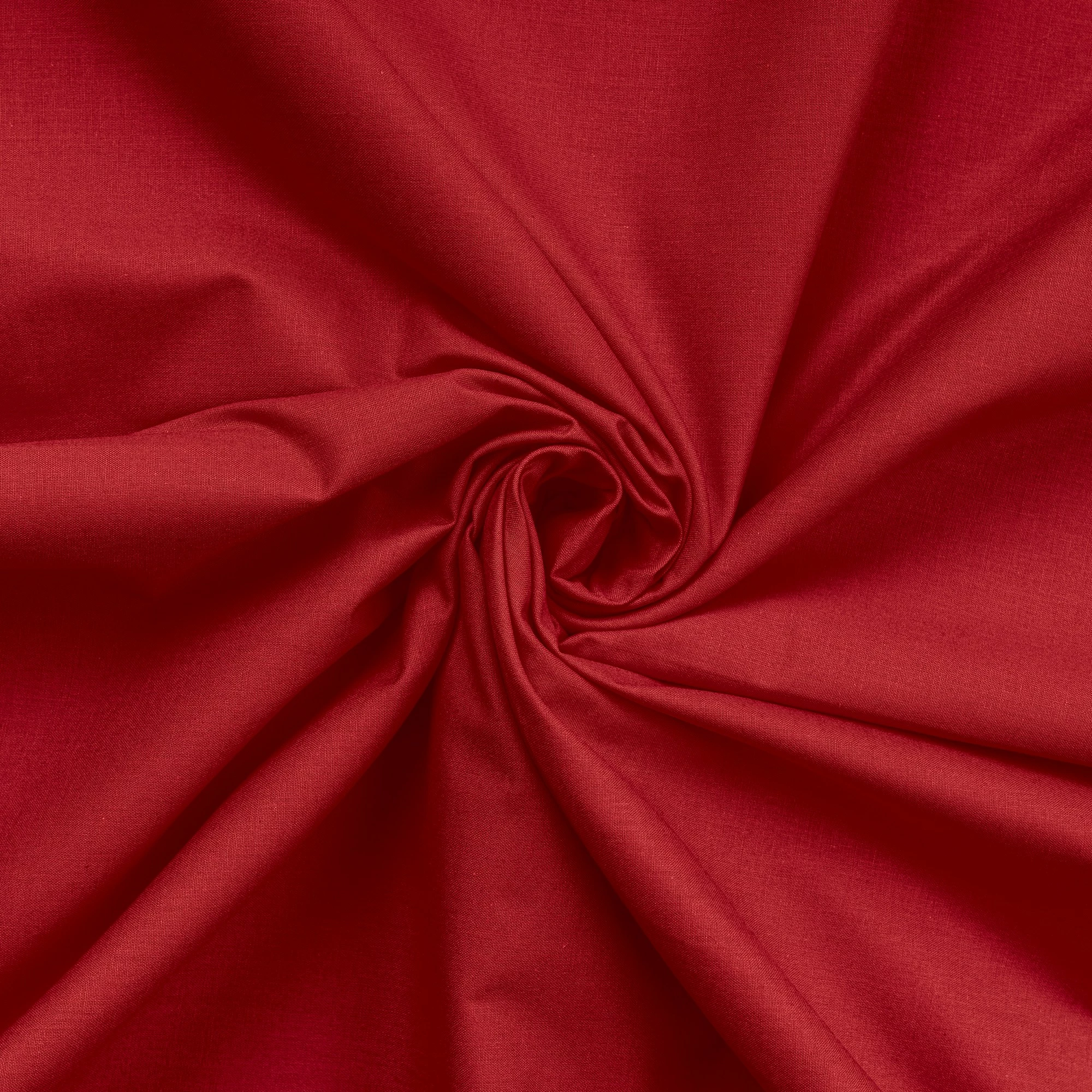 Çarçaf i sheshtë njëpersonësh, pambuk ranforce, ngjyrë e kuqe e thellë, L'essentiel, 180x240 cm