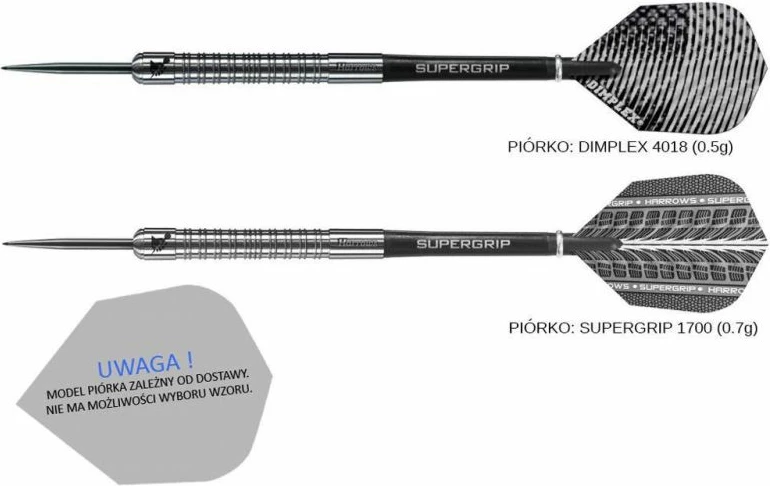 Shigjeta për darts Harrows Supergrip, për meshkuj dhe femra [Pesha: 23 g]