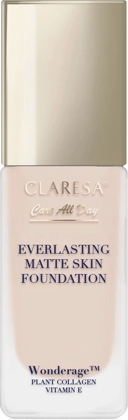 Fondatinë për femra Claresa Care All Day Everlasting Matte Skin 02 Light Beige, 32ml