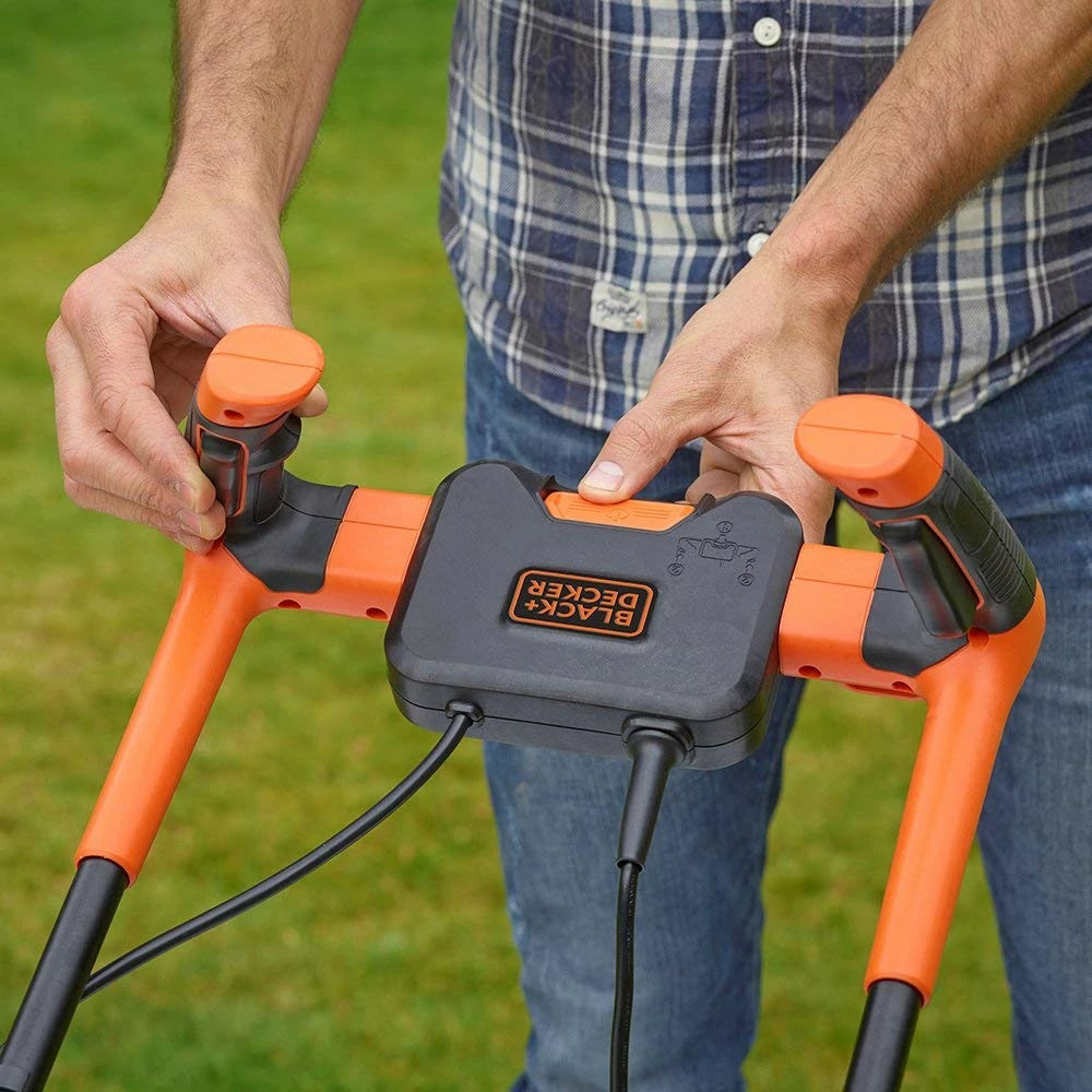 Kositëse bari elektrike Black&Decker BEMW451BH 1200 W, 32 cm, shportë 35 L, zezë/portokalli